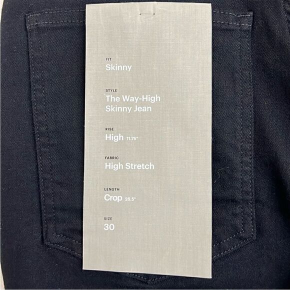 NWT Everlane The Way-High® Skinny Jean in Black Size 30 Crop - Picture 3 of 13